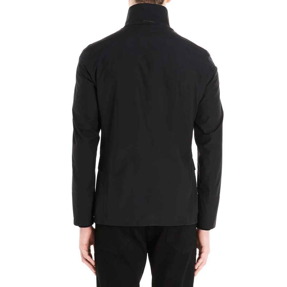 Herno Black Polyester Full-Length Jacket