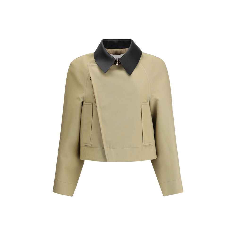 Givenchy Beige Cotton Leather Jacket