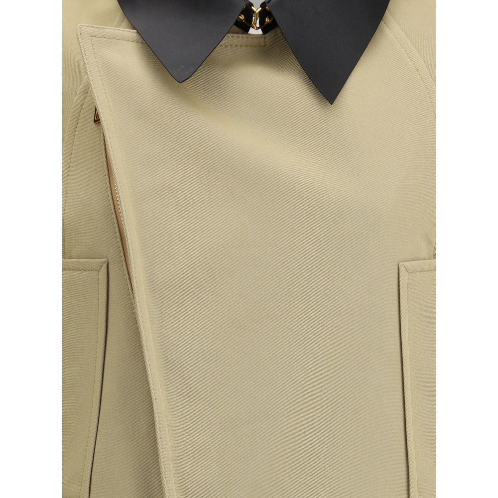 Givenchy Beige Cotton Leather Jacket