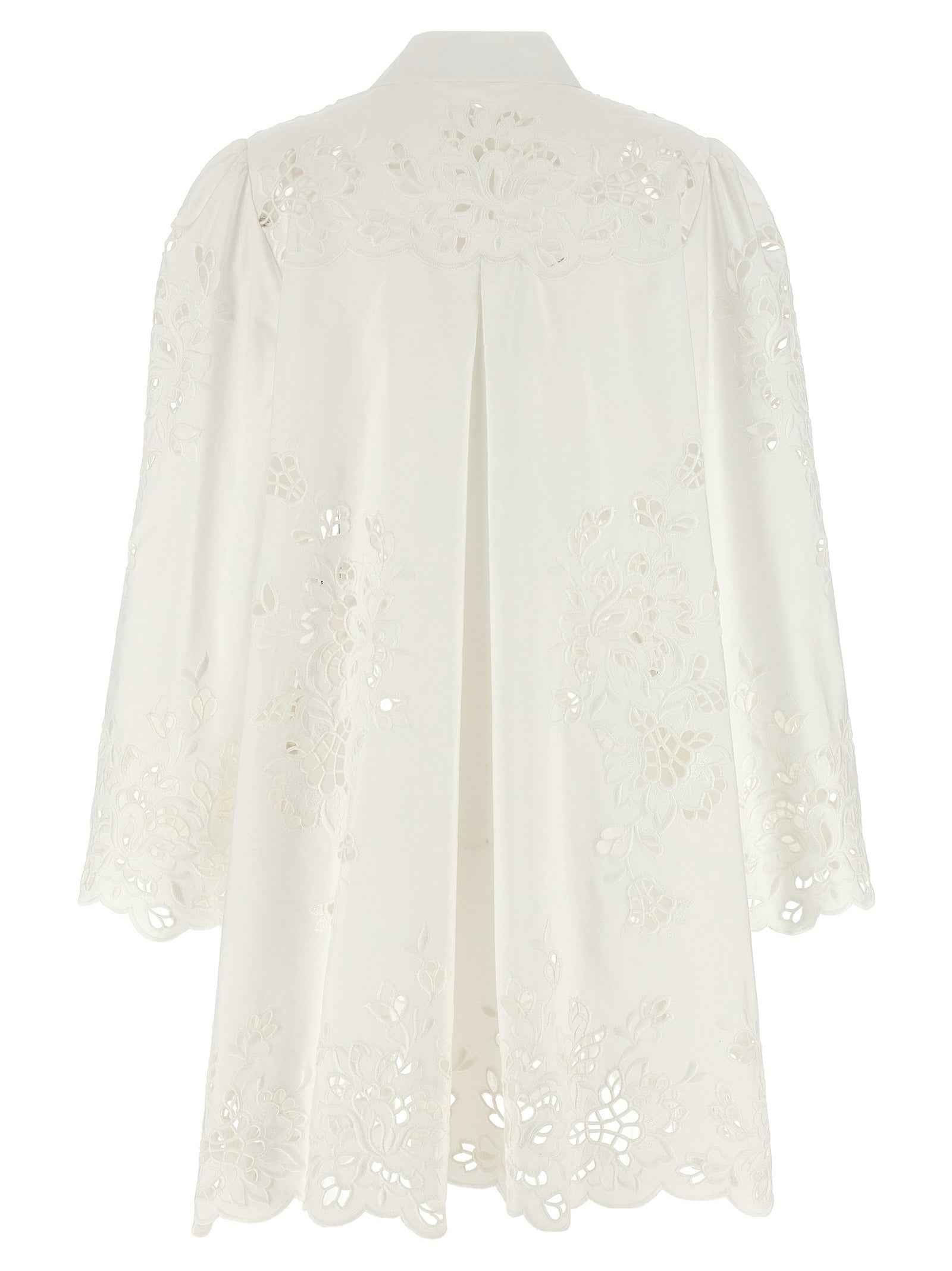 Dolce & Gabbana White Cotton Short Dress