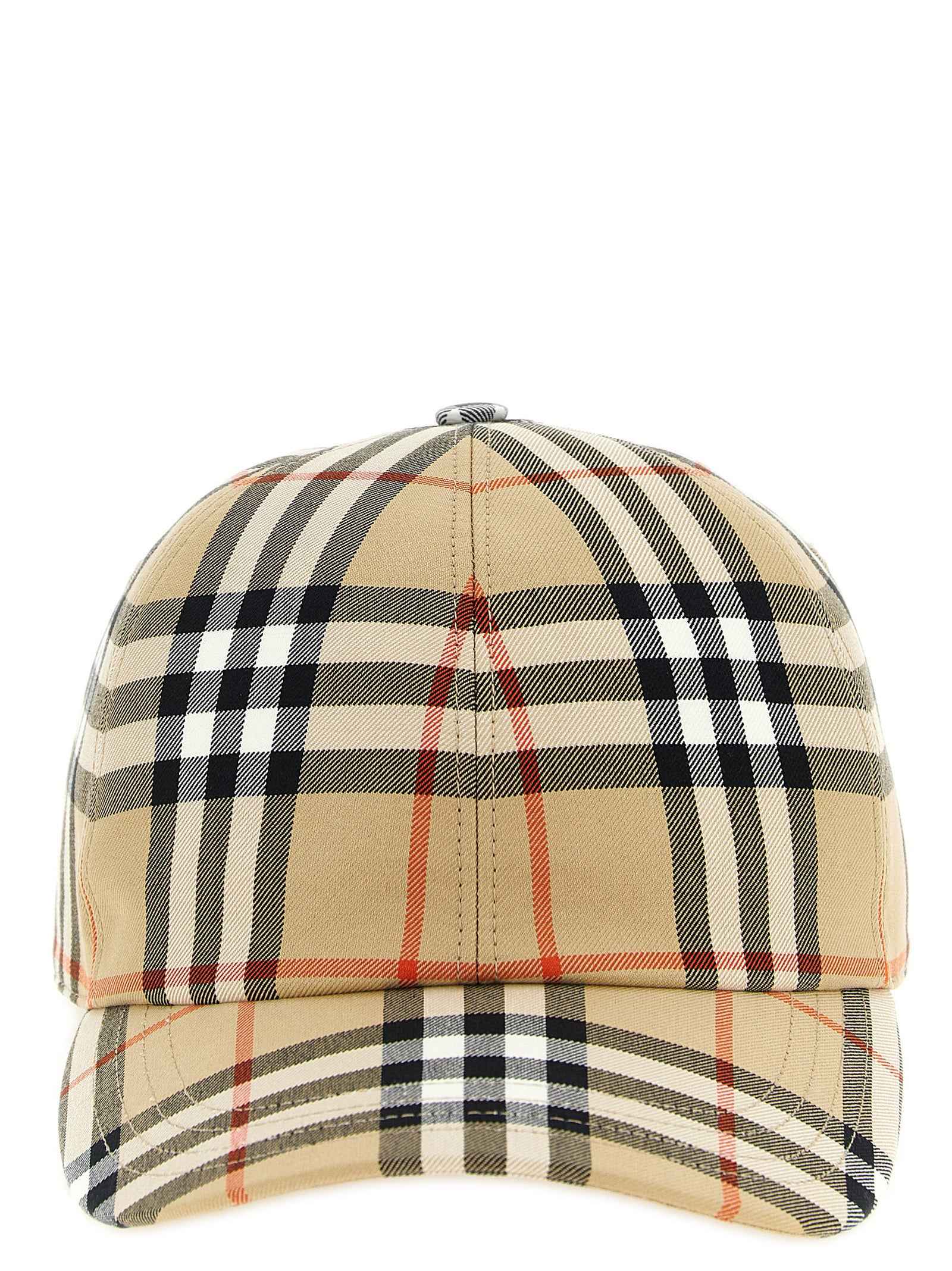 Burberry Beige Cotton Cap (Baseball Hat)