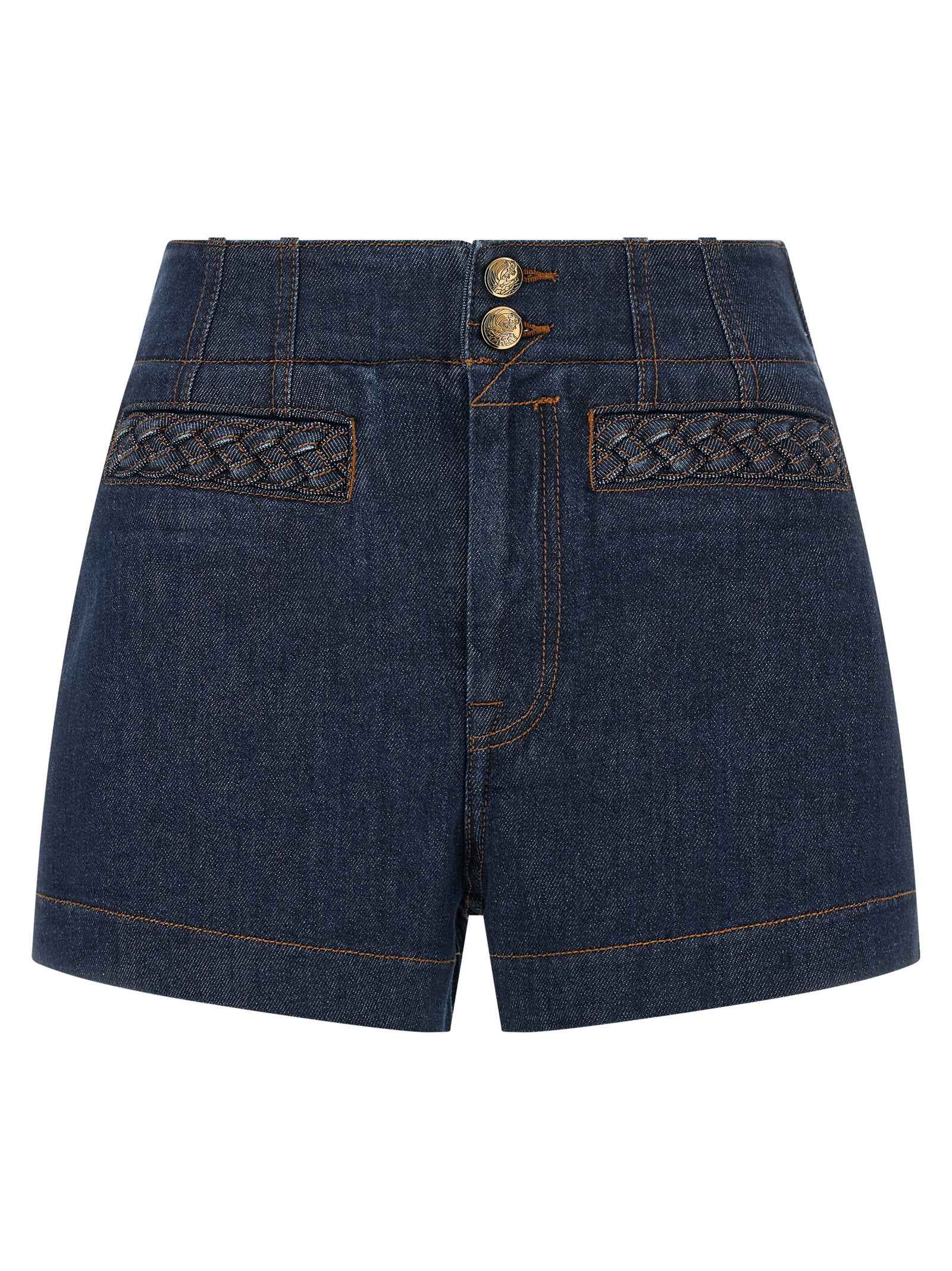 Zimmermann Blue Cotton Bermuda Shorts