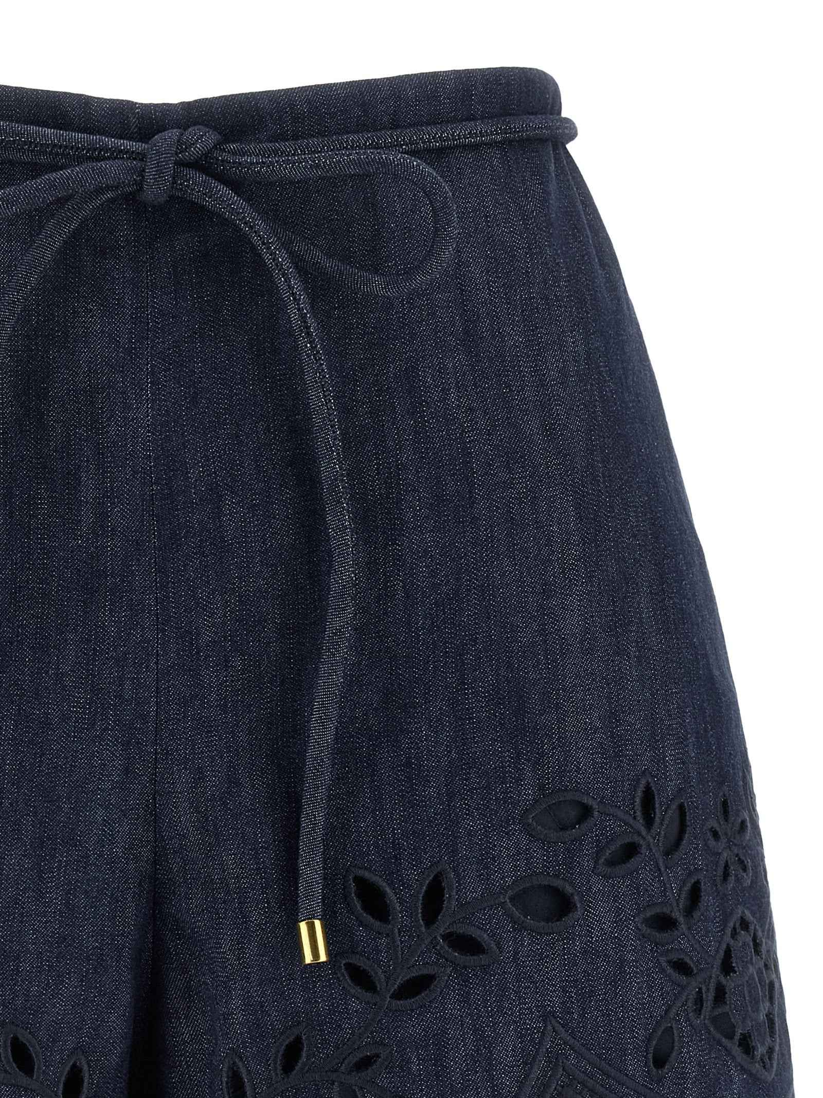 Zimmermann Blue Cotton Bermuda Shorts