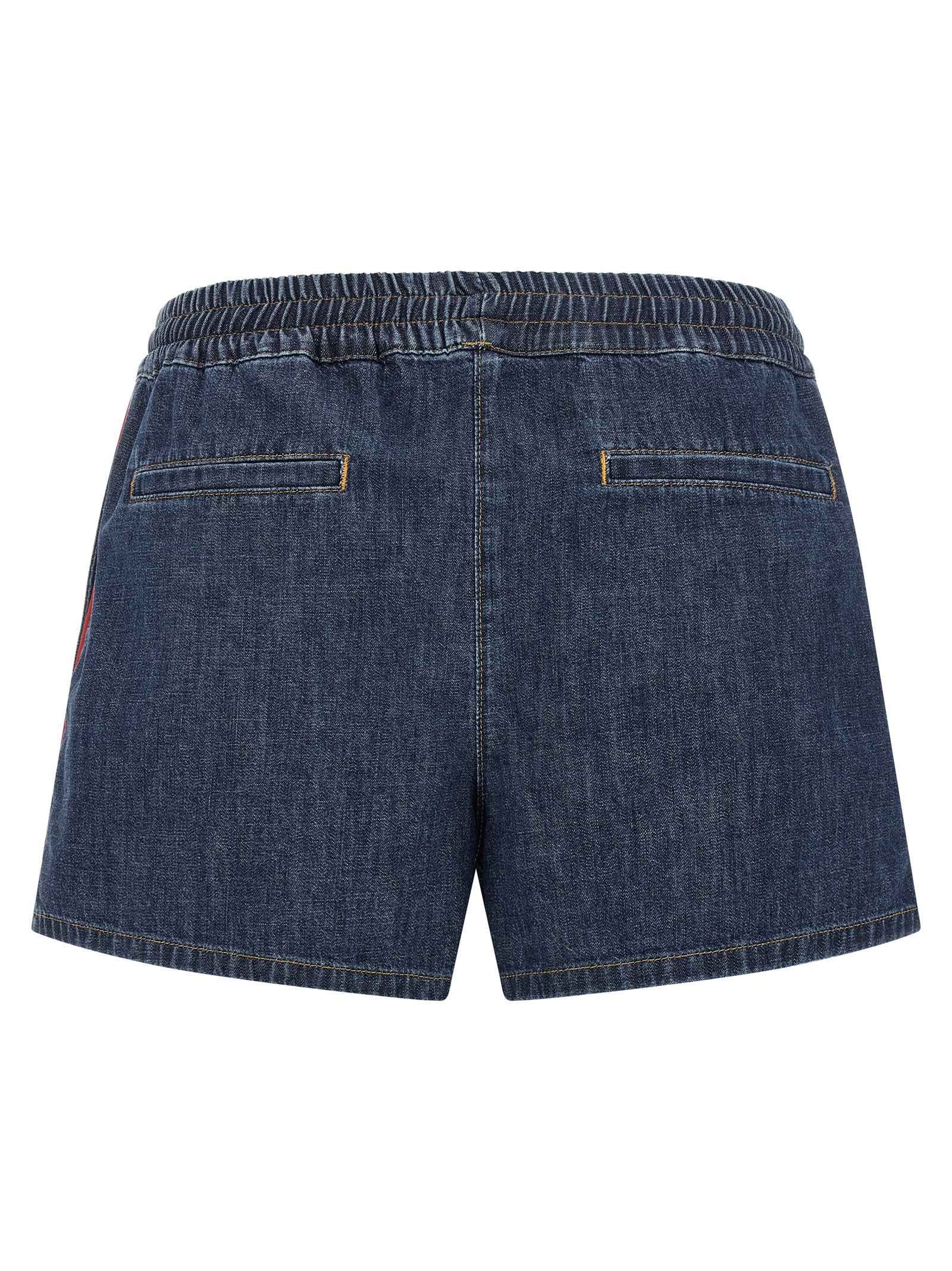 Valentino Garavani Blue Cotton Bermuda Shorts