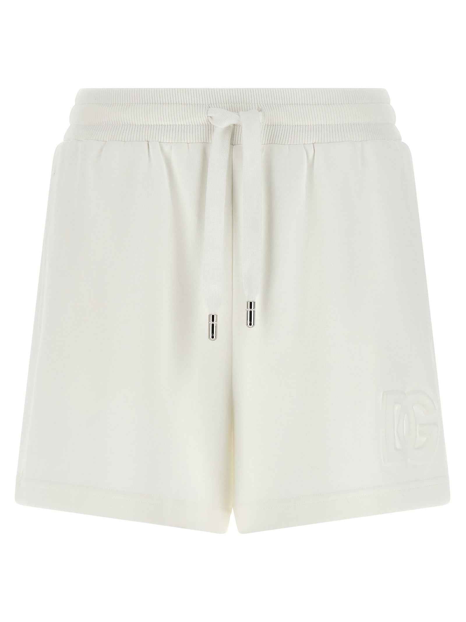 Dolce & Gabbana White Cotton Bermuda Shorts