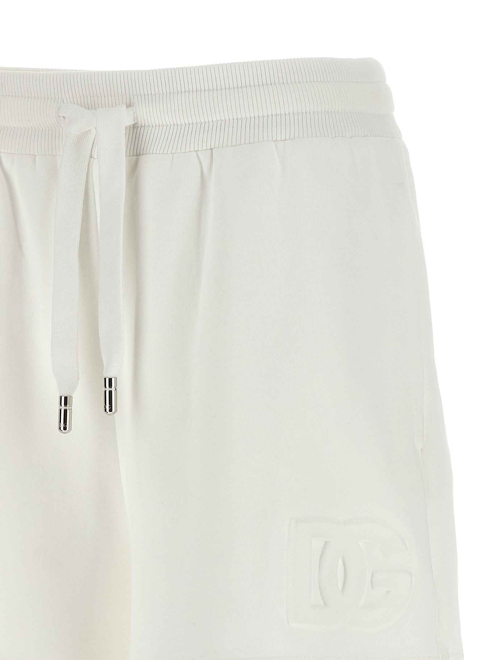 Dolce & Gabbana White Cotton Bermuda Shorts