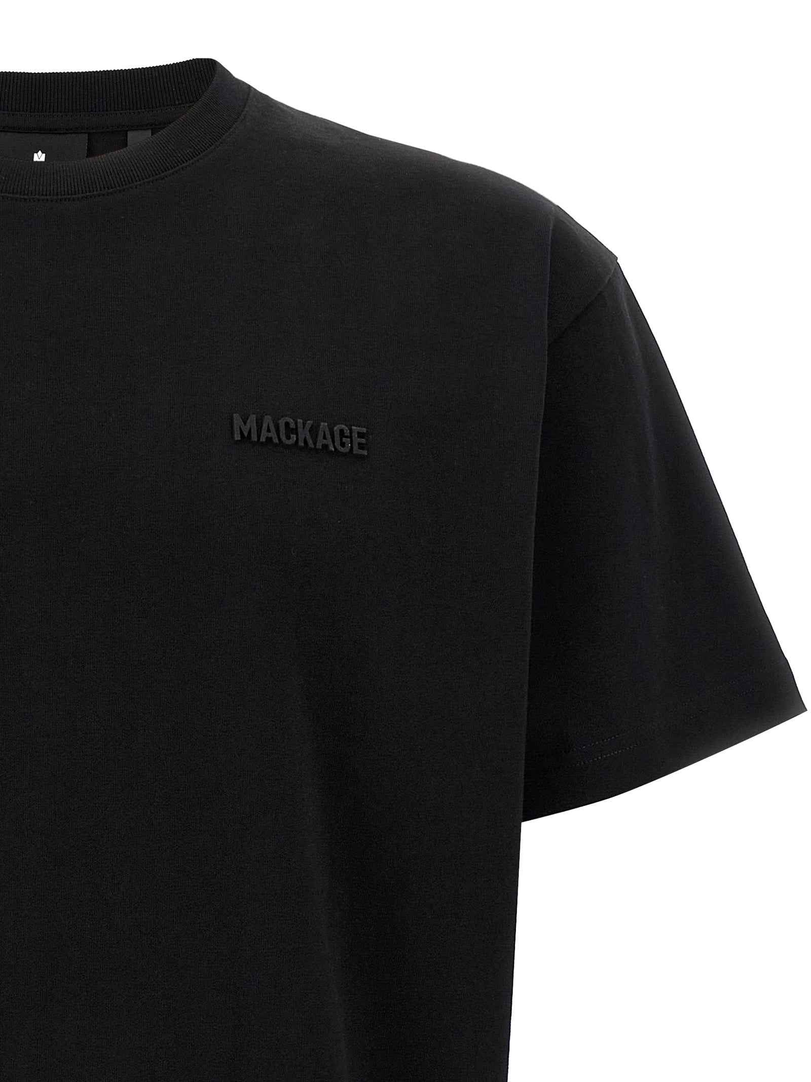 Mackage Black Cotton T-Shirt