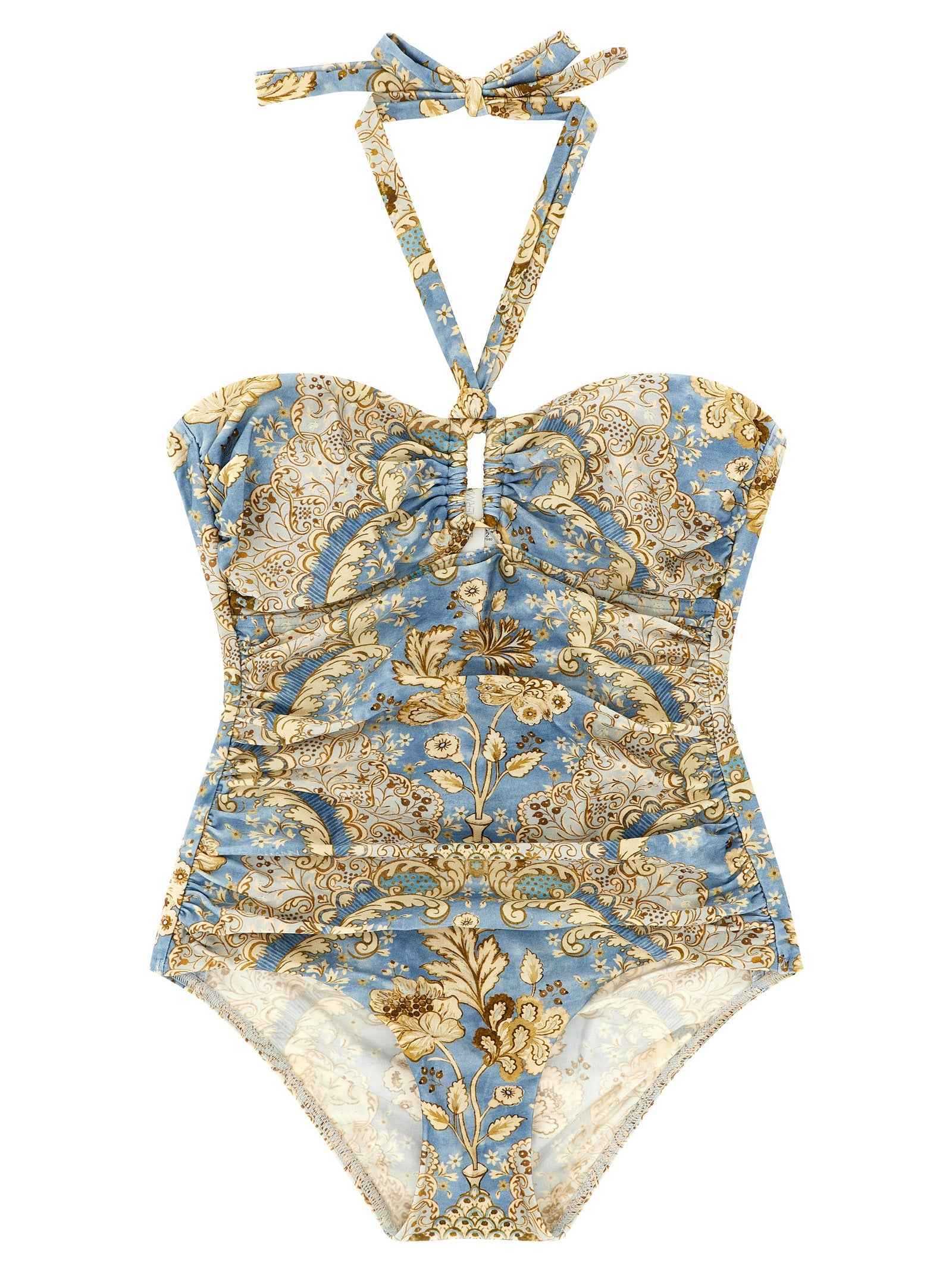 Zimmermann Blue Polyamide One-Piece Swimsuit