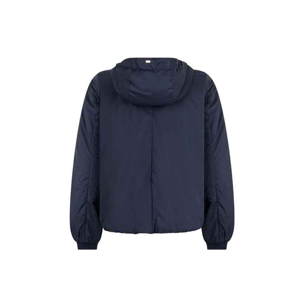 Herno Blue Polyamide Full-Length Jacket