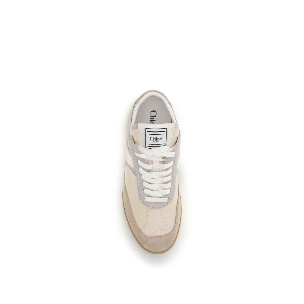Chloé Beige Calf Leather Bos Taurus Athletic Sneakers