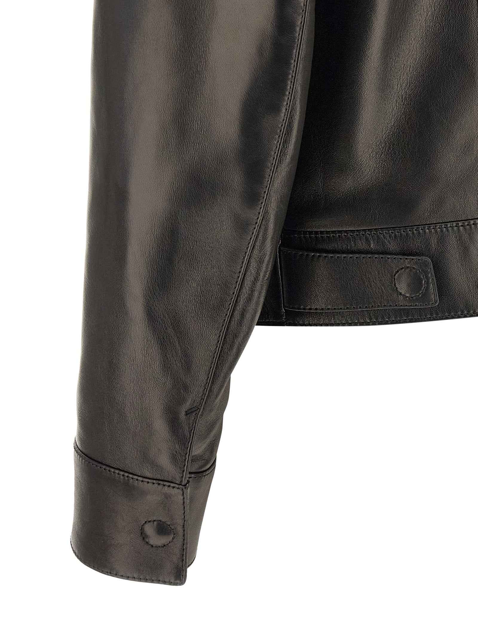 Tom Ford Black Lamb Leather Leather Jacket