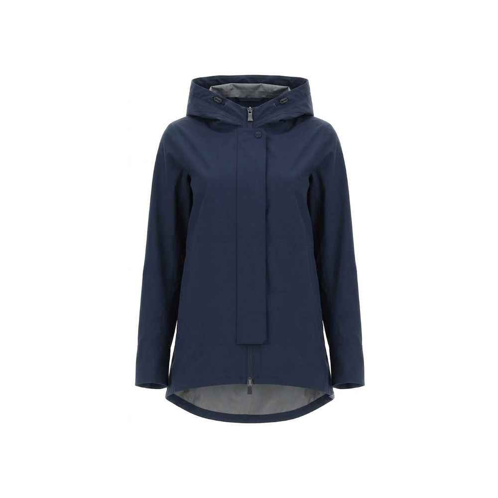 Herno Blue Polyester Shell Jacket