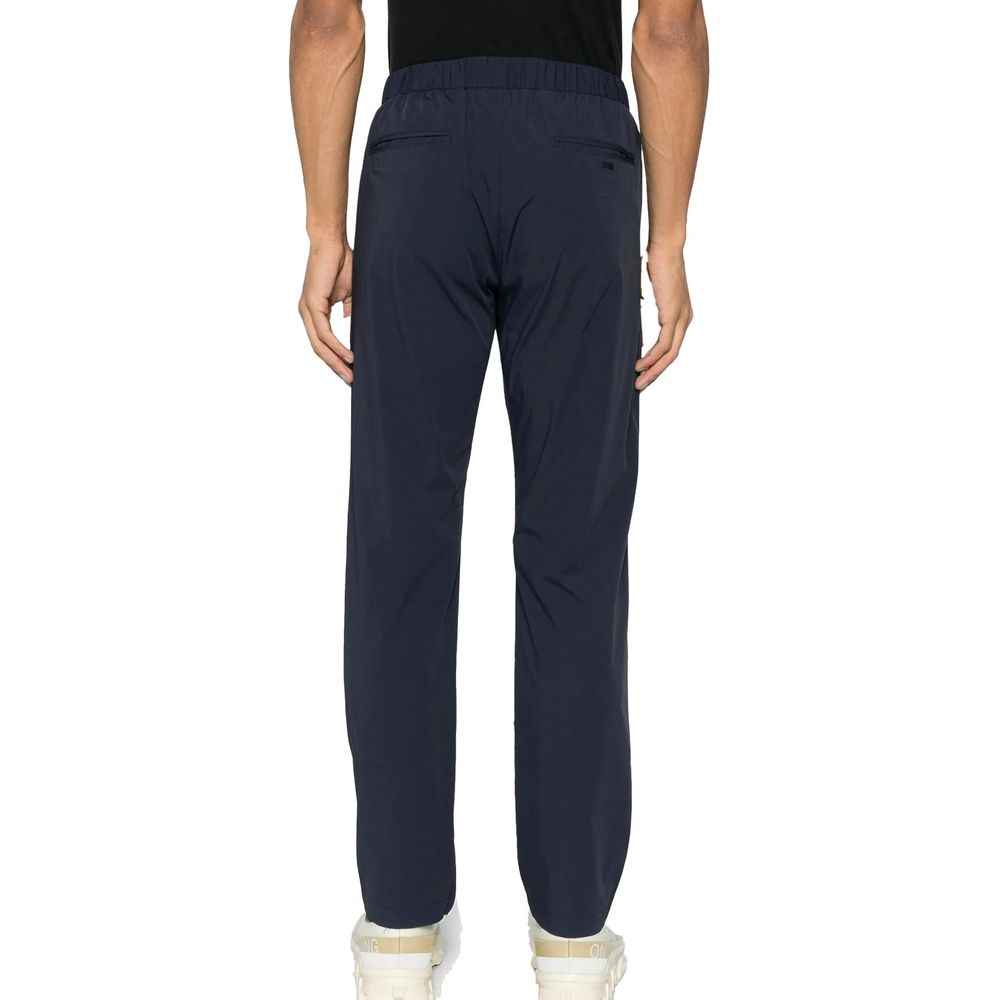 Herno Blue Elastane Casual Pants