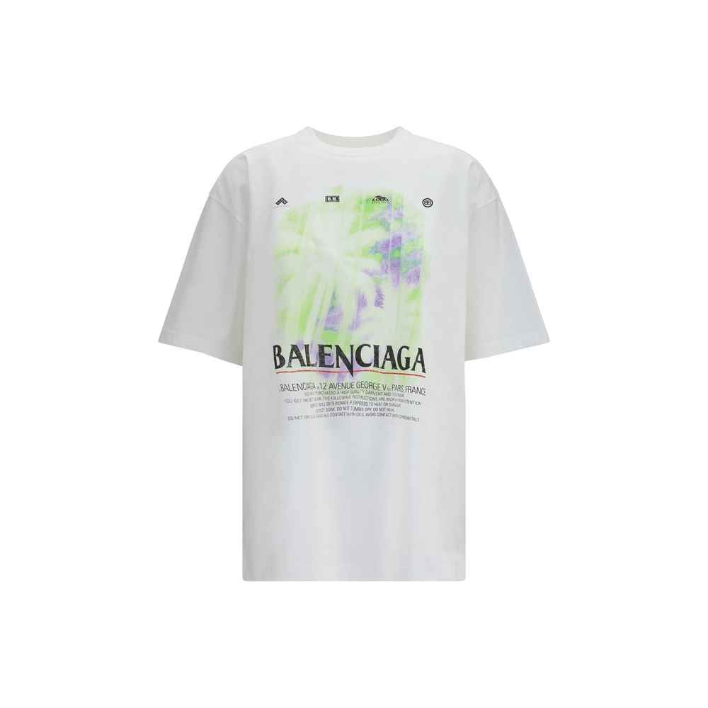 Balenciaga White Cotton T-Shirt