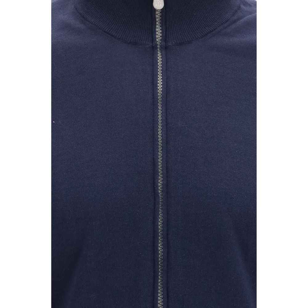 Brunello Cucinelli Blue Cotton Cardigan
