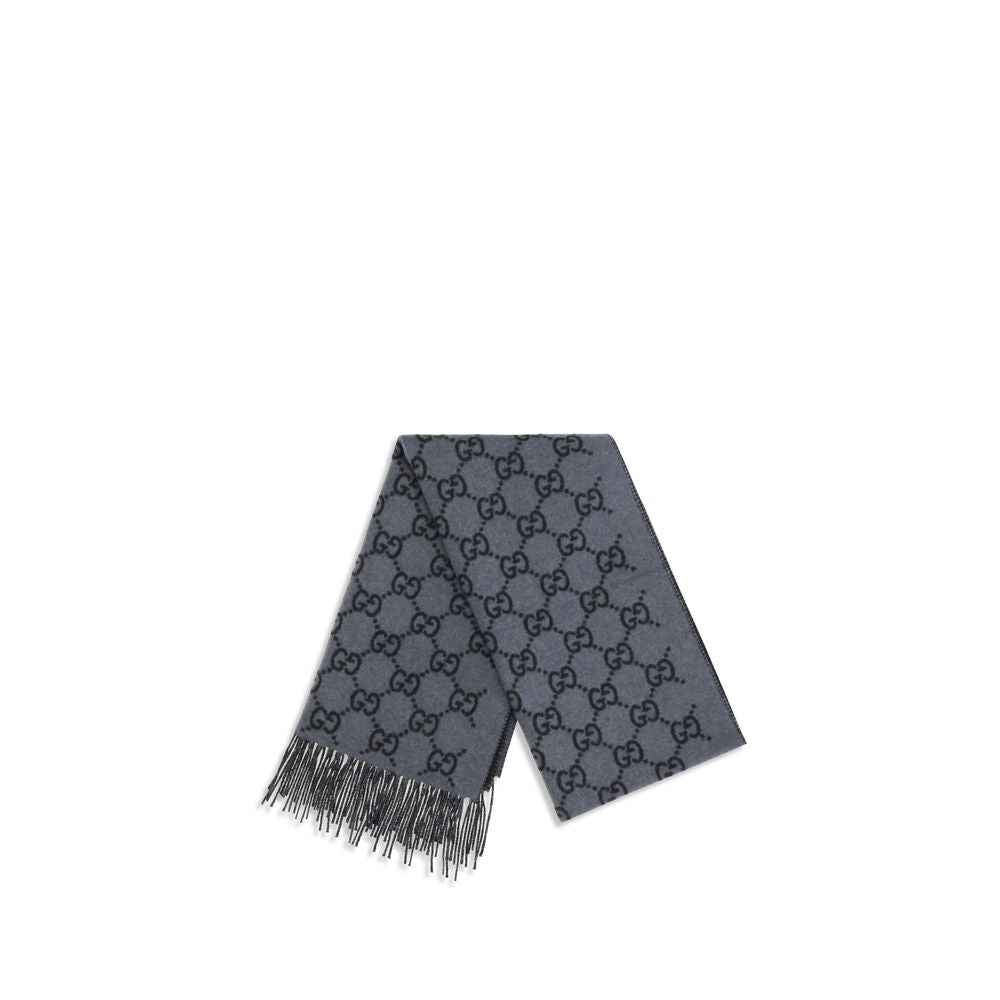 Gucci Blue Cashmere Foulard