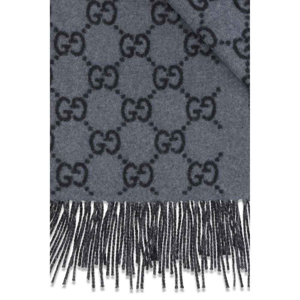 Gucci Blue Cashmere Foulard