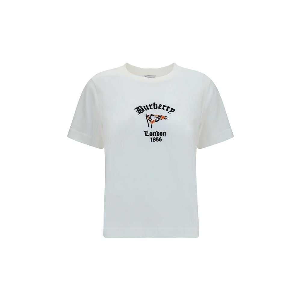 Burberry White Cotton T-Shirt