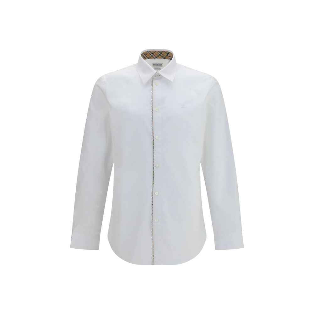 Burberry White Cotton Dress Shirt