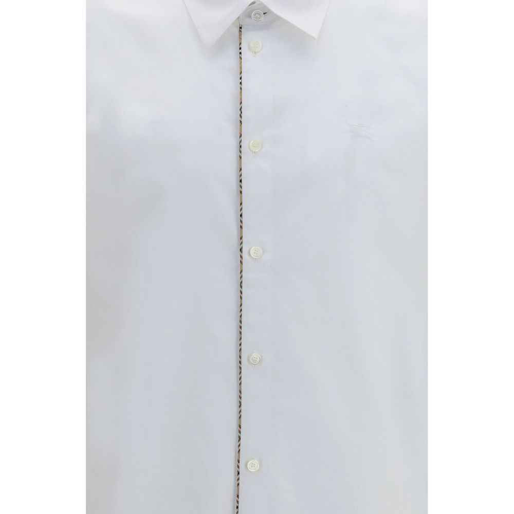 Burberry White Cotton Dress Shirt