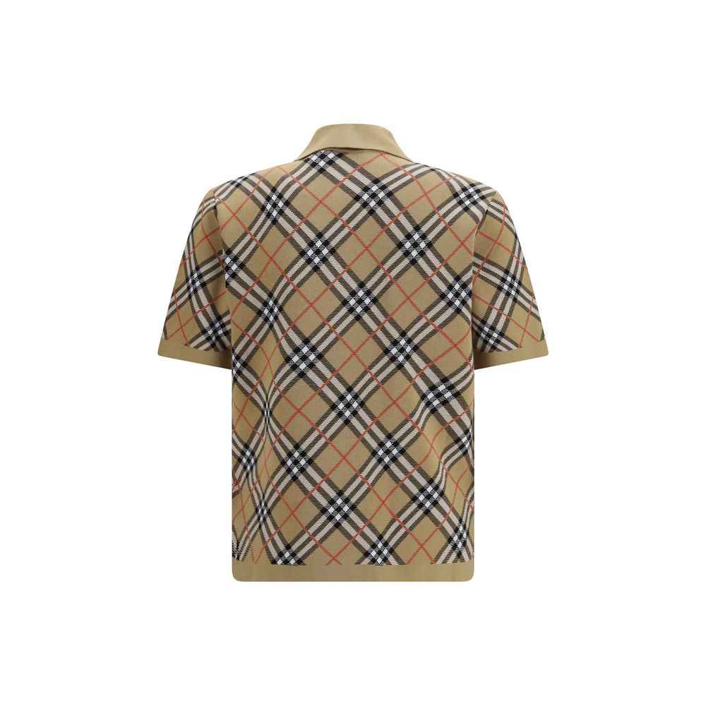 Burberry Beige Cotton Polo Shirt