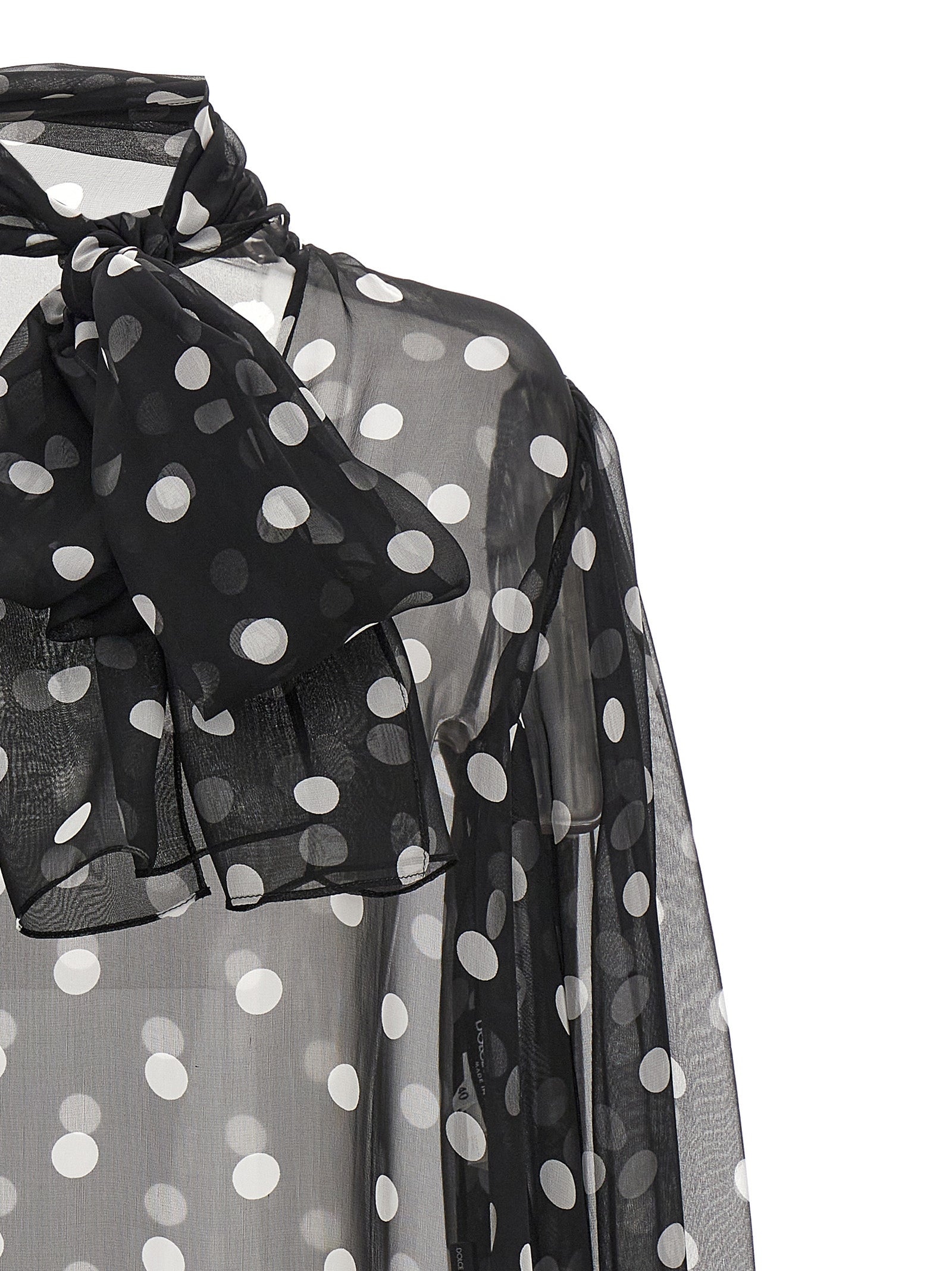 Dolce & Gabbana Bicolor Silk Blouse