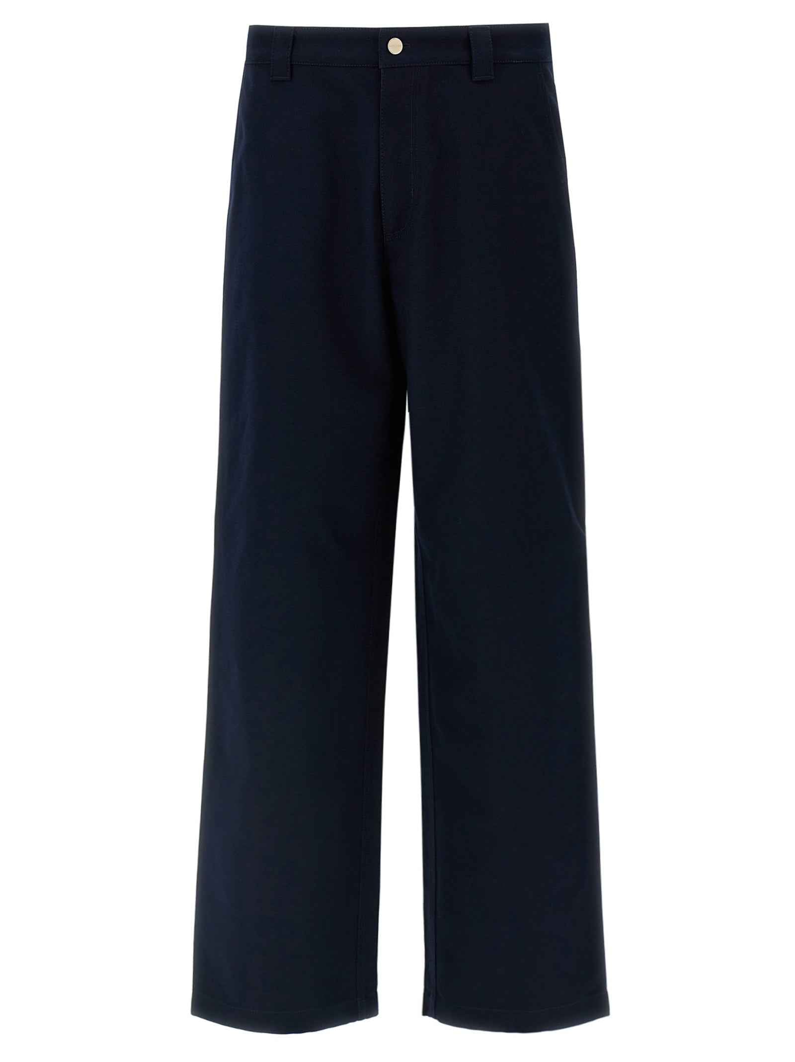 Gucci Blue Cotton Casual Pants