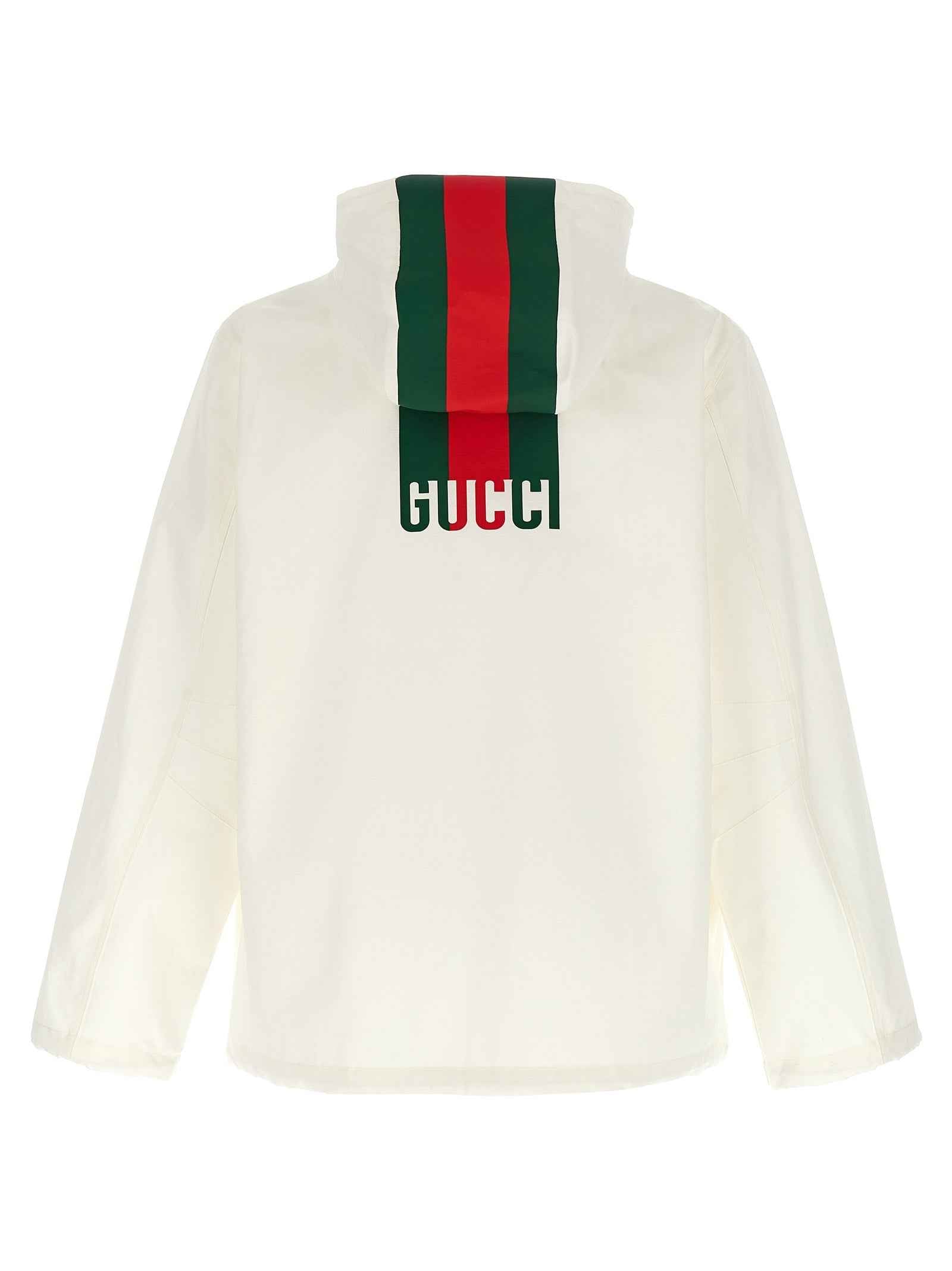 Gucci White Cotton Shell Jacket