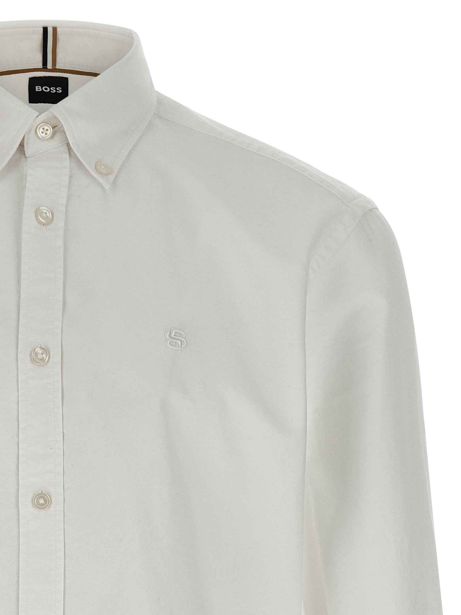Hugo Boss White Cotton Blouse