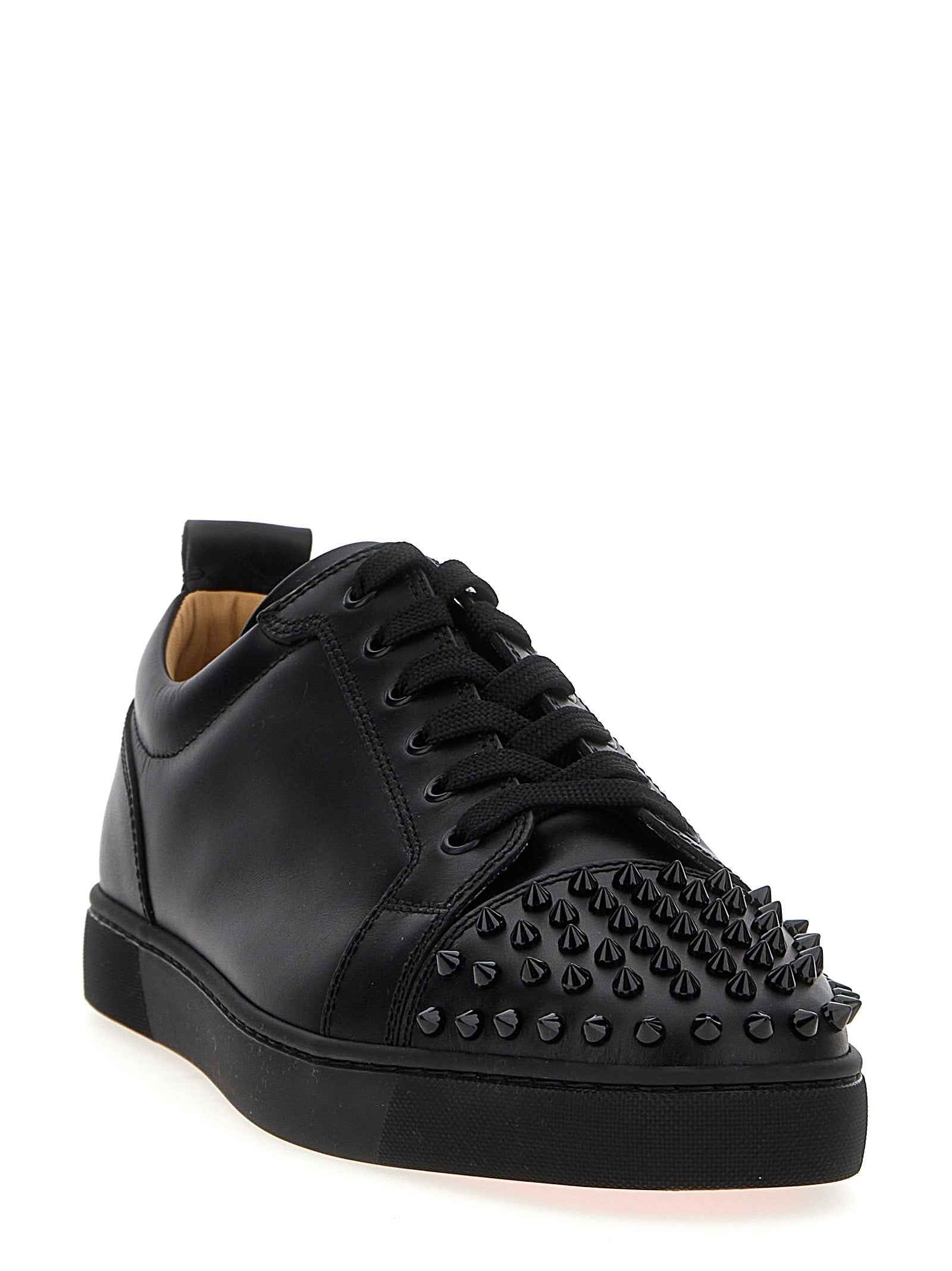 Christian Louboutin Black Calfskin Low Top Sneakers