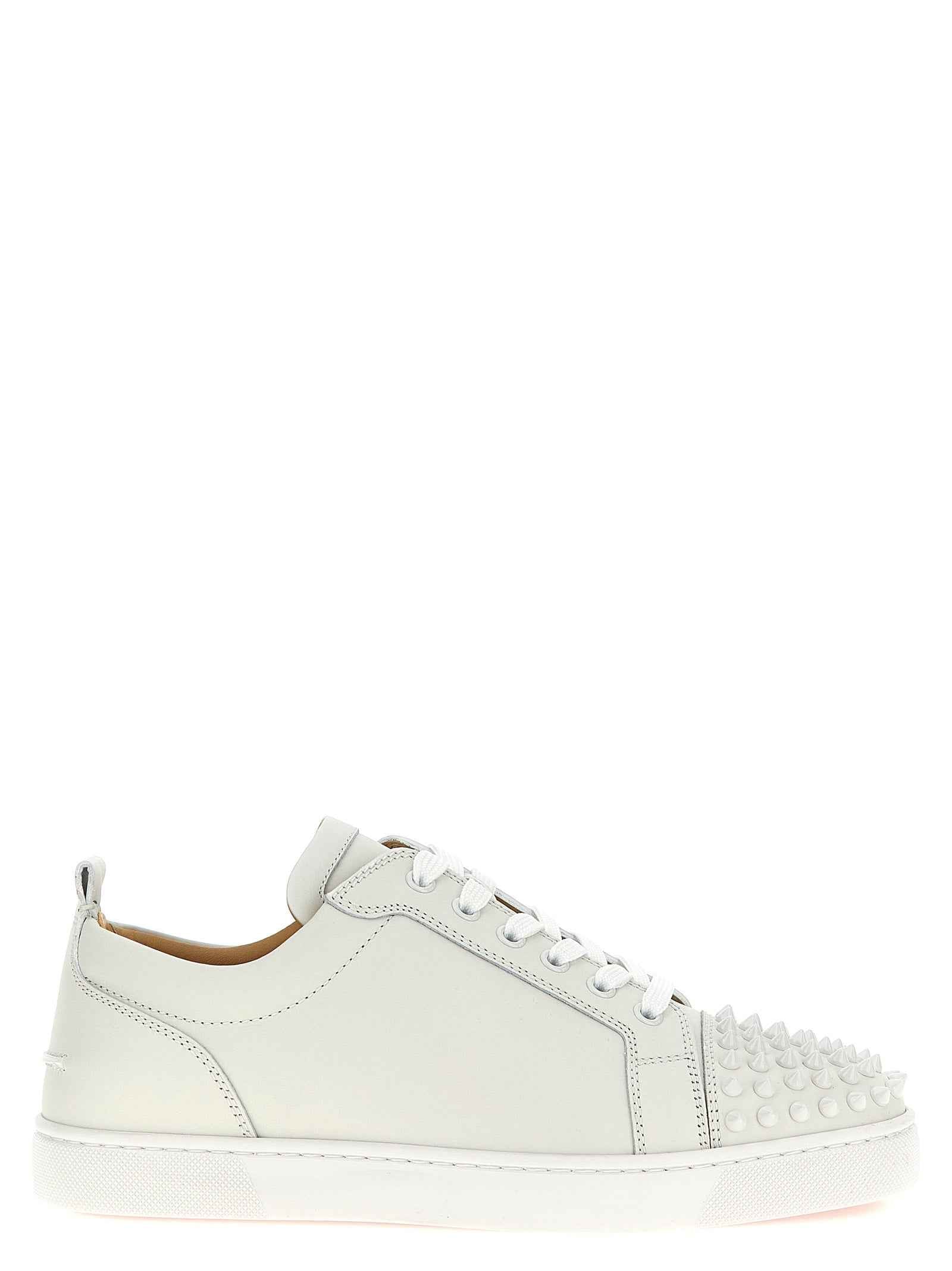 Christian Louboutin White Calfskin Low Top Sneakers