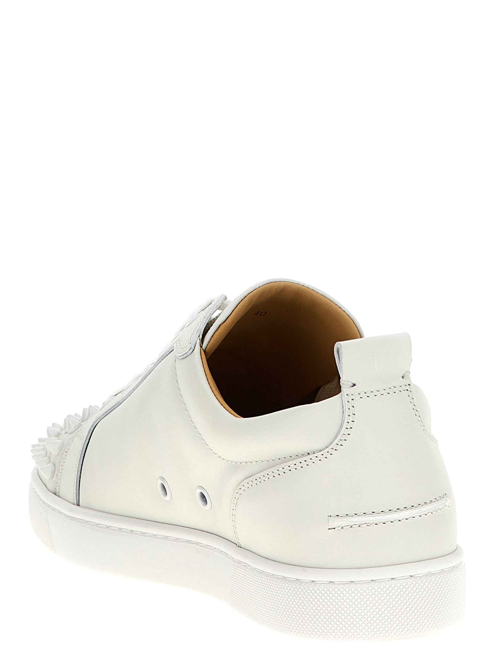 Christian Louboutin White Calfskin Low Top Sneakers