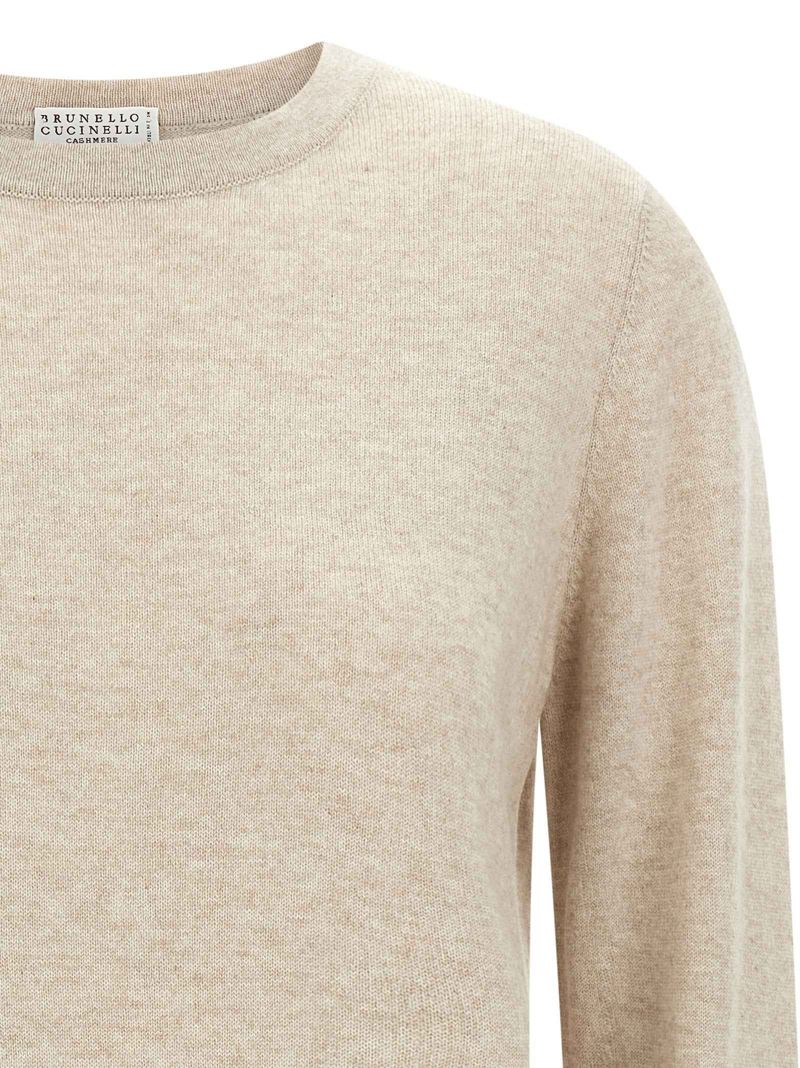 Brunello Cucinelli Beige Cashmere Cardigan