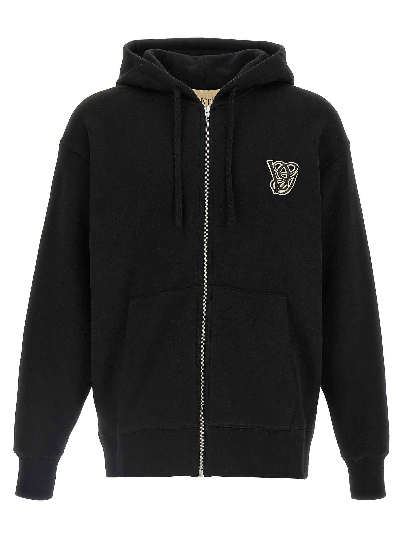 Valentino Garavani Black Cotton Sweatshirt