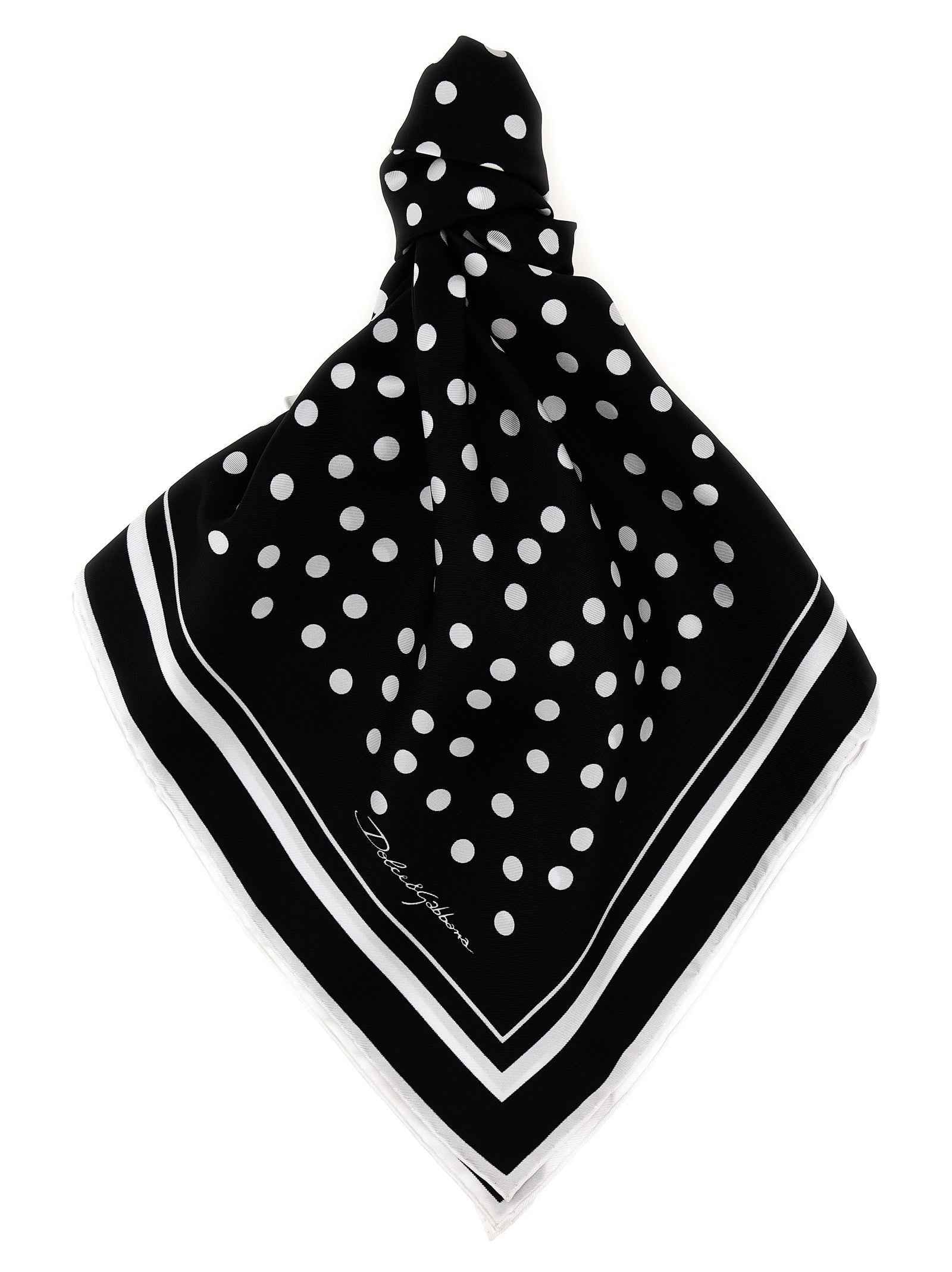 Dolce & Gabbana Bicolor Silk Scarf