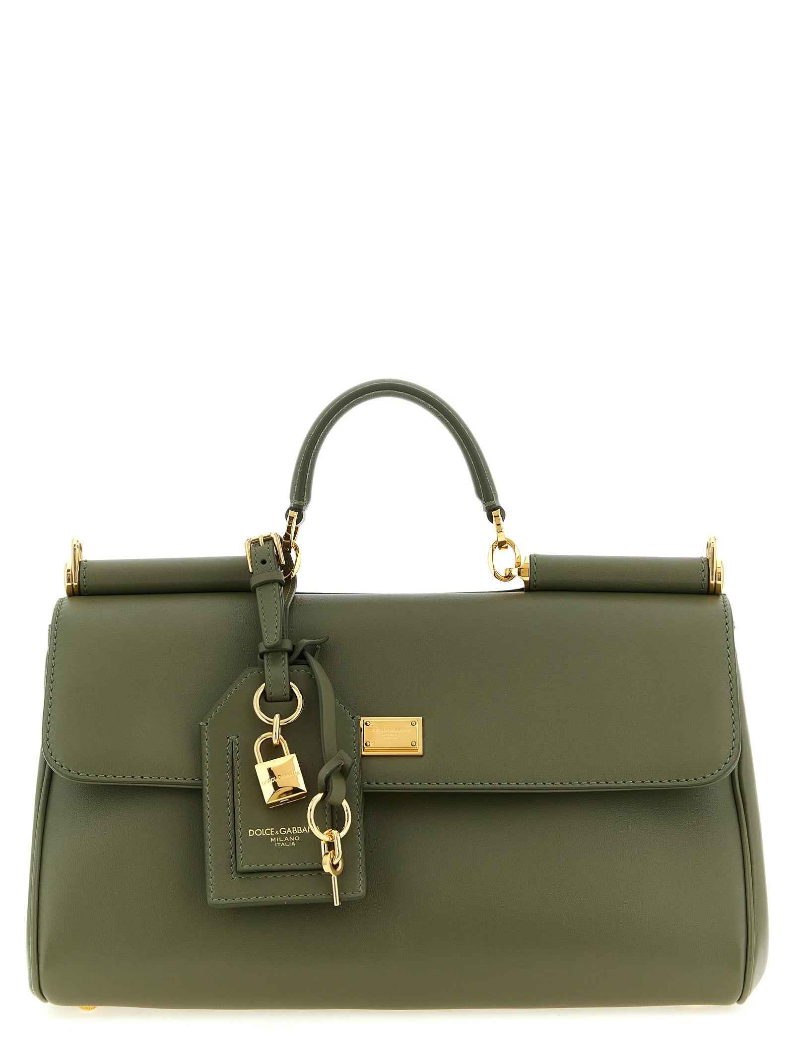 Dolce & Gabbana Bicolor Calfskin Handbag