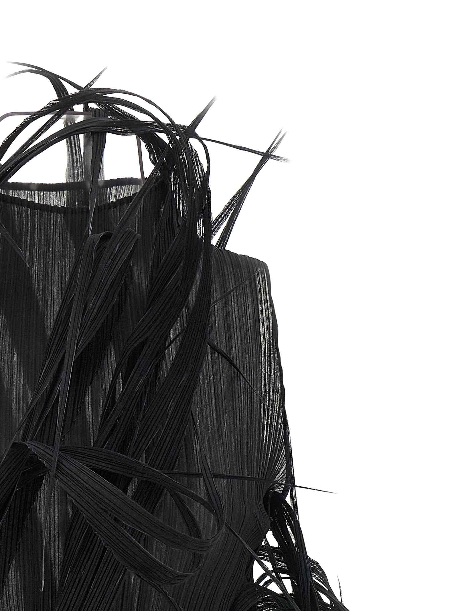 Issey Miyake Black Polyester Tank Tops