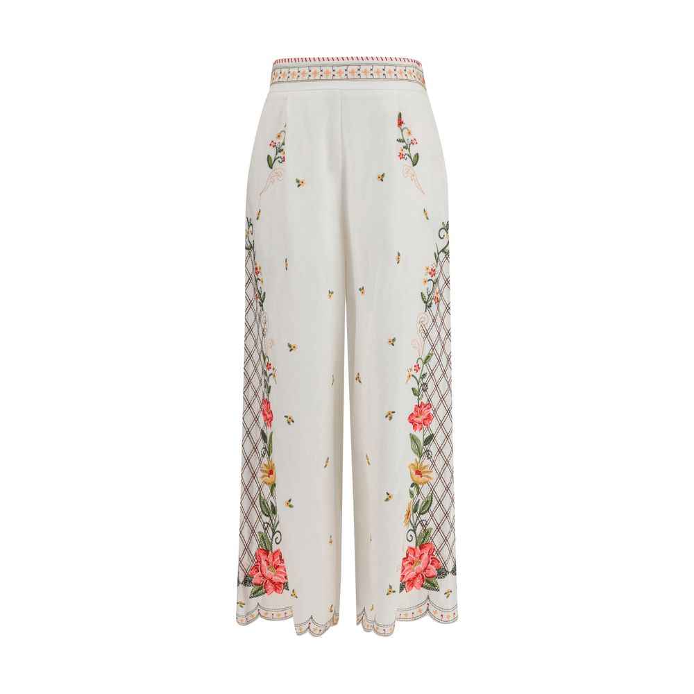 FARM RIO Multicolor Linen Casual Pants