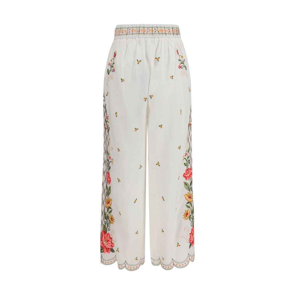 FARM RIO Multicolor Linen Casual Pants