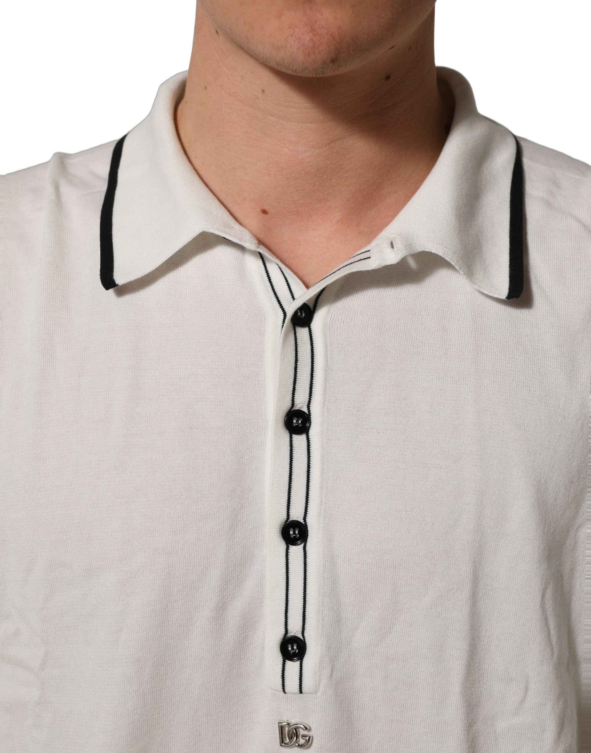 Dolce & Gabbana Black Leaf Print Silk Men Crew Neck T-shirt