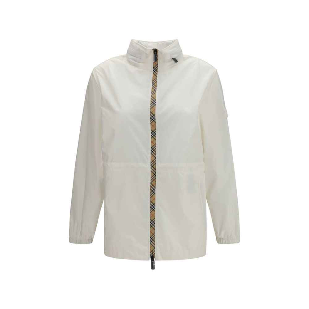 Burberry White Polyamide Shell Jacket