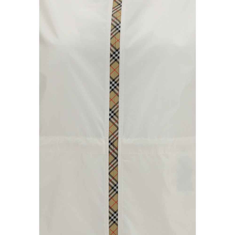 Burberry White Polyamide Shell Jacket