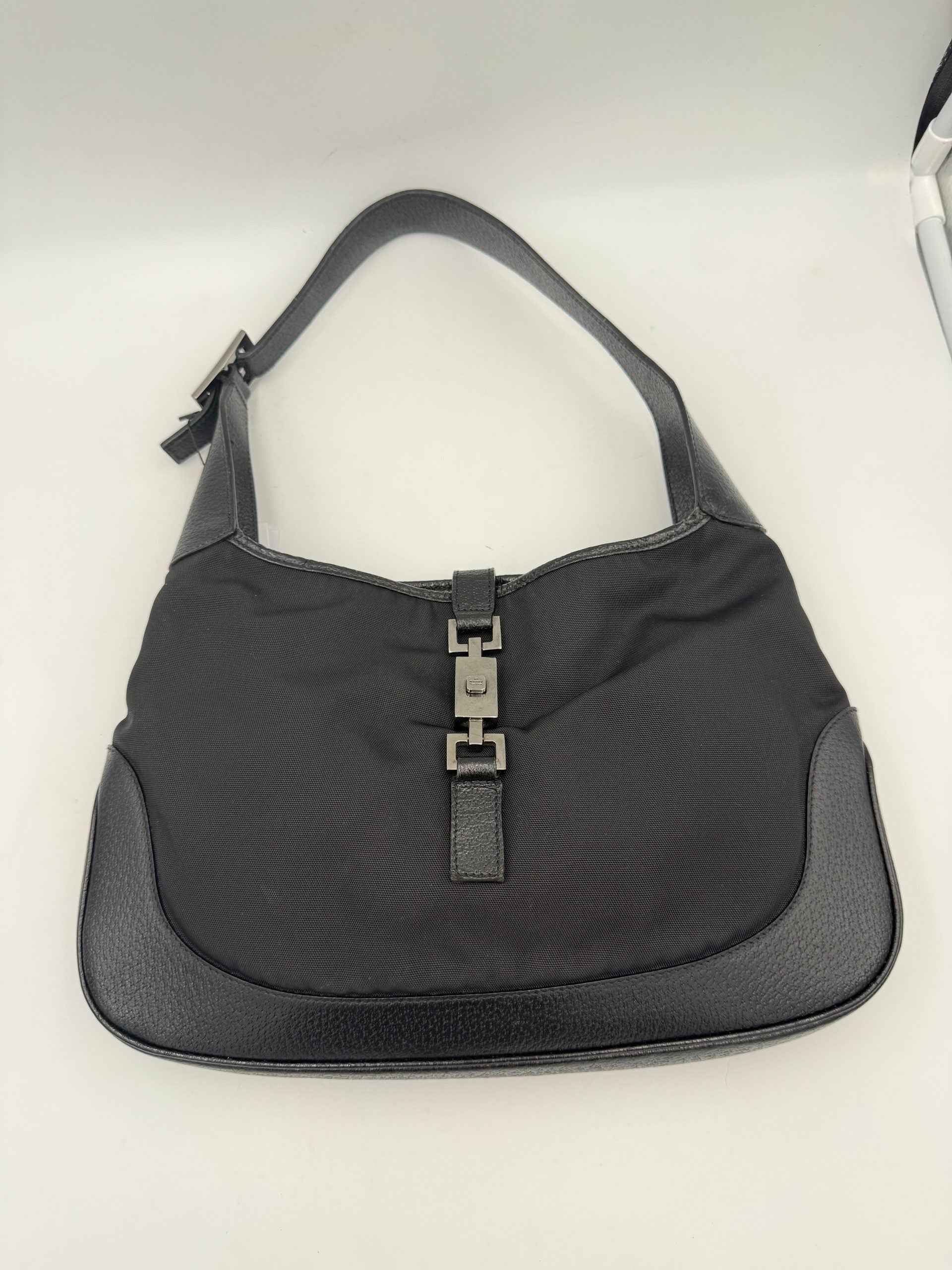Gucci GUCCI JACKIE Leather and Canvas Handbag