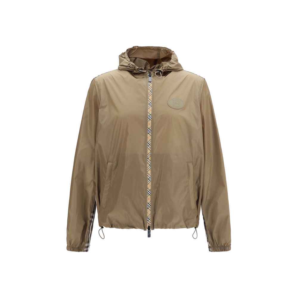 Burberry Brown Nylon Shell Jacket