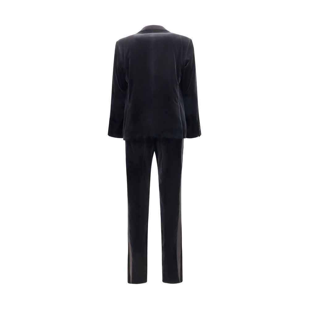 Ferragamo Black Cotton Tuxedo