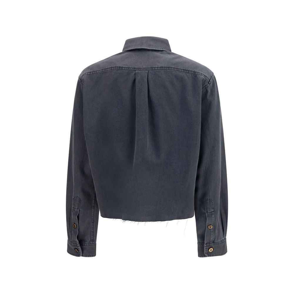 Miu Miu Gray Denim Shirt
