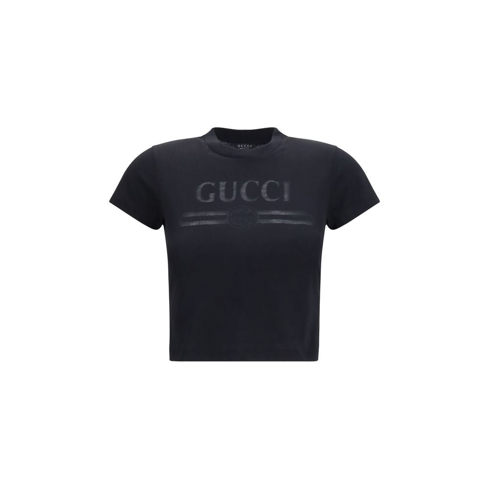 Gucci Black Cotton T-Shirt