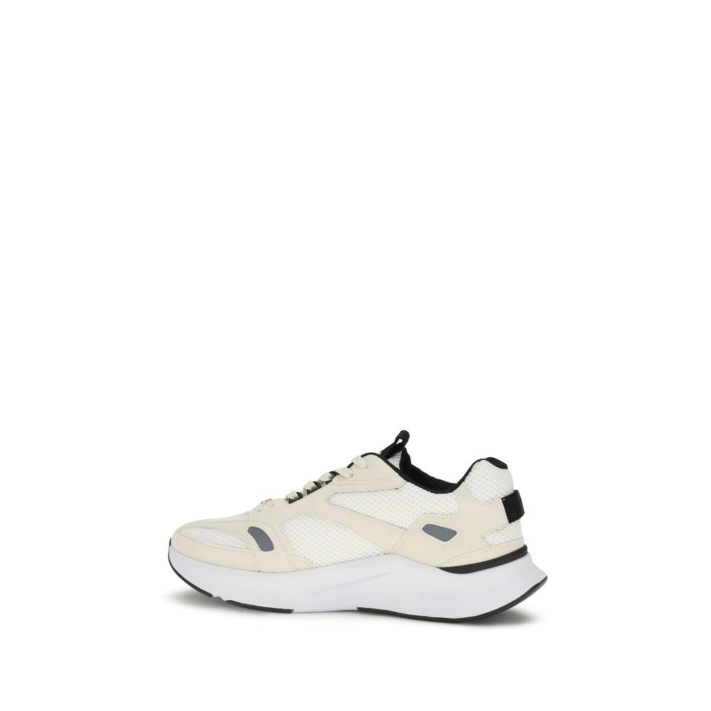 Valentino Garavani White Fabric Low Top Sneakers