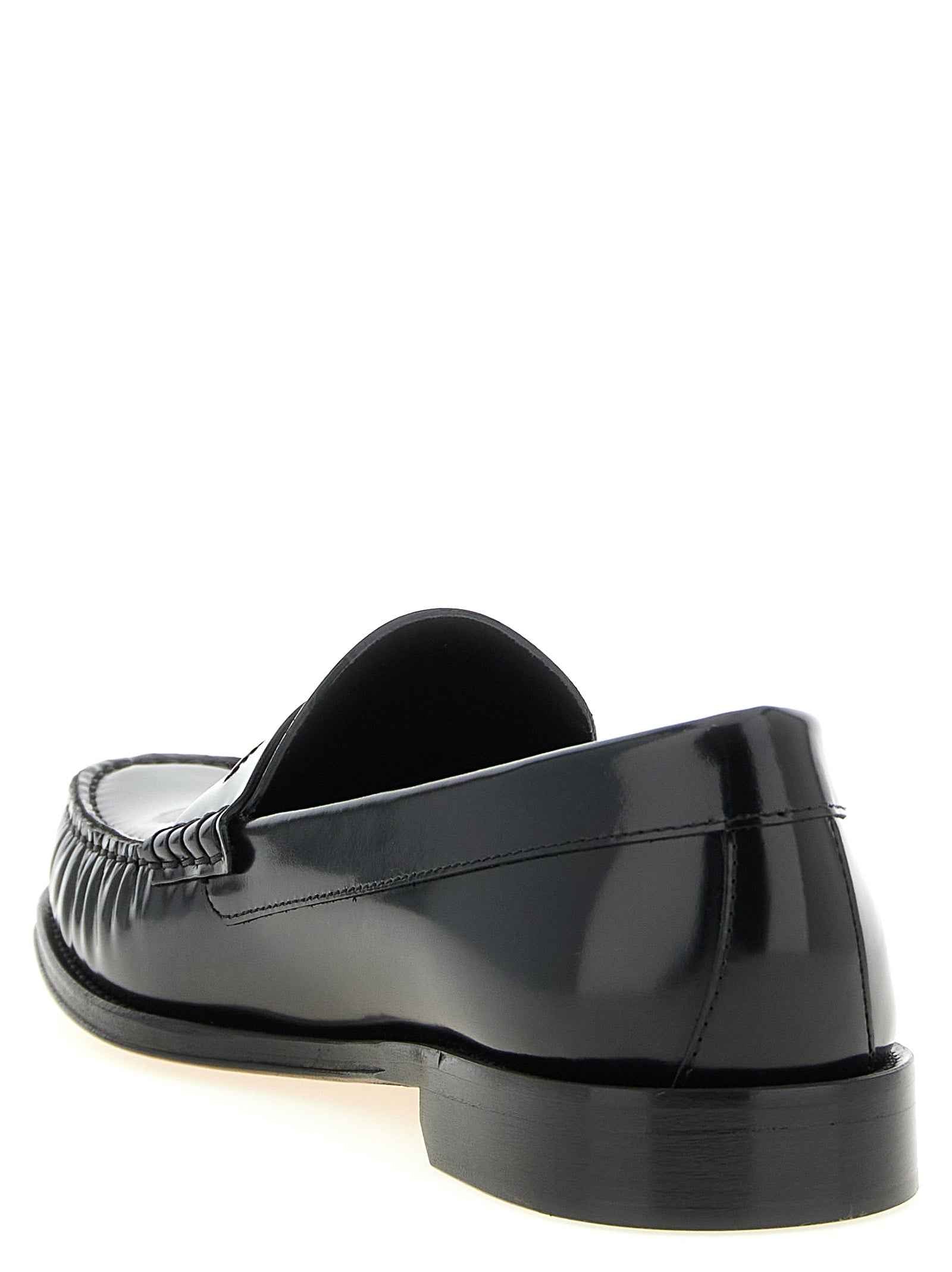 Tom Ford Black Calfskin Slip-On Loafers