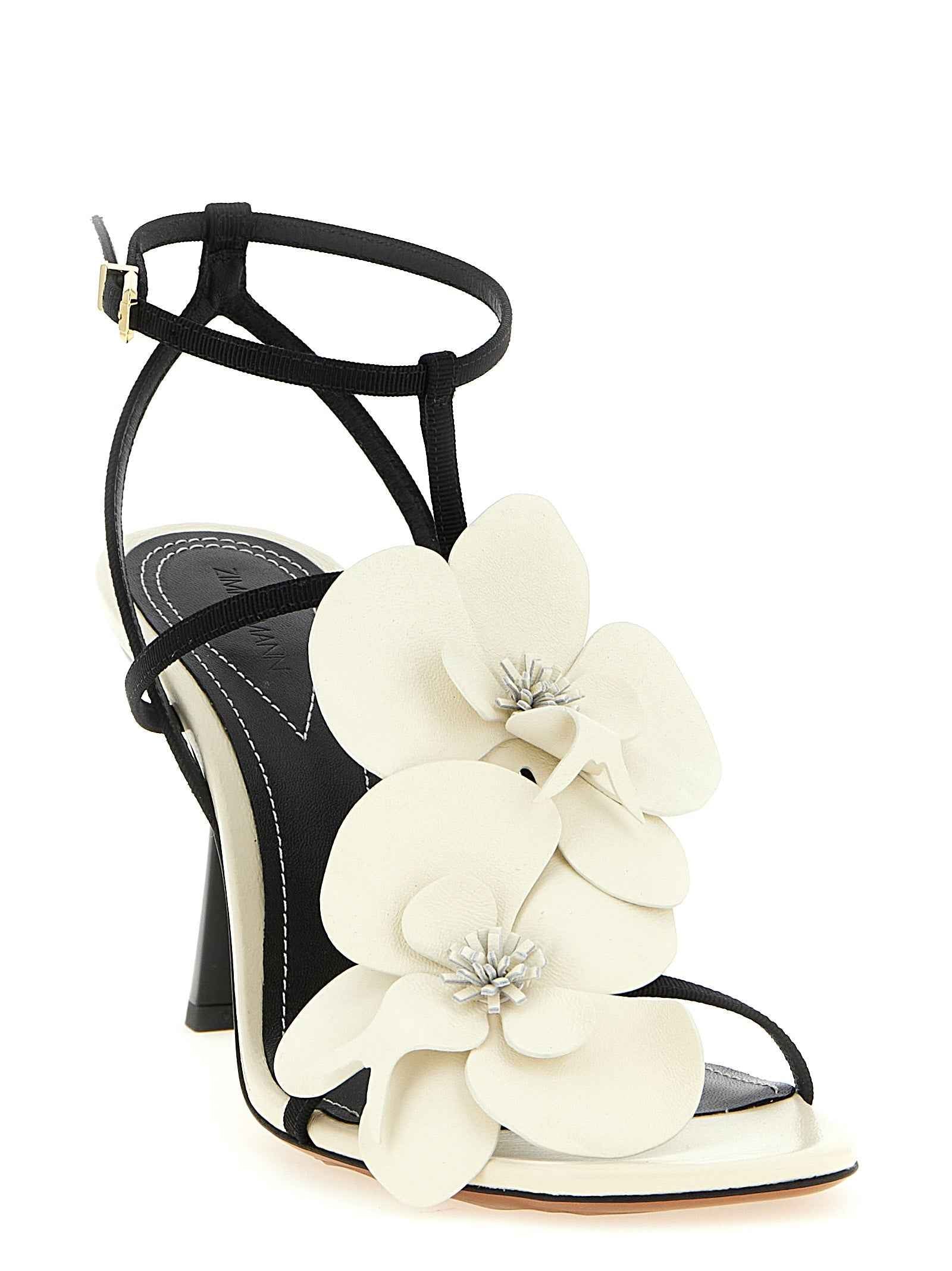 Zimmermann Bicolor Viscose Stiletto Heel Sandals